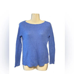 Eileen Fisher 100% Linen Blue Sweater